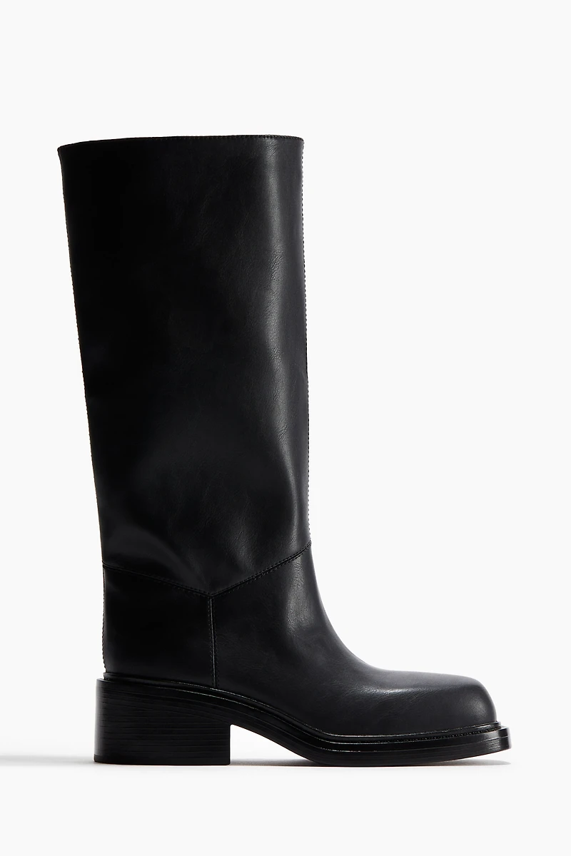 Bottes à talon bloc