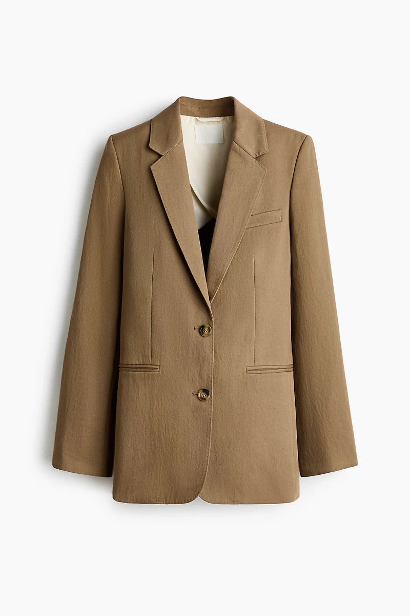 Blazer à fermeture droite