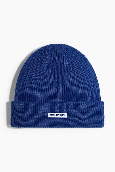 Rib-Knit Beanie