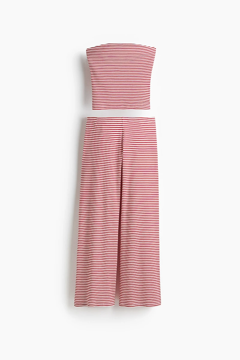 2-Piece Ribbed Top and Pants Set