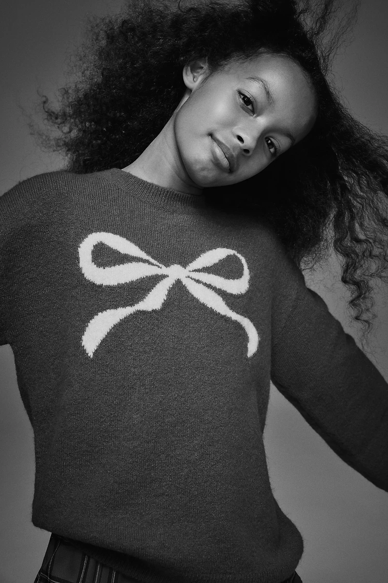 Jacquard-Knit Sweater