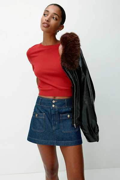 T-shirt en fin tricot