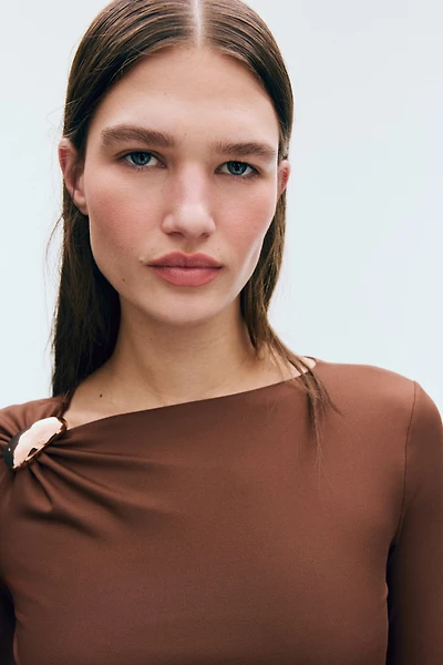 Haut asymétrique en jersey