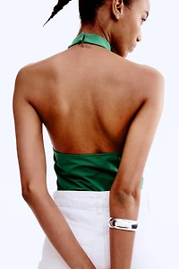 Draped Halterneck Top