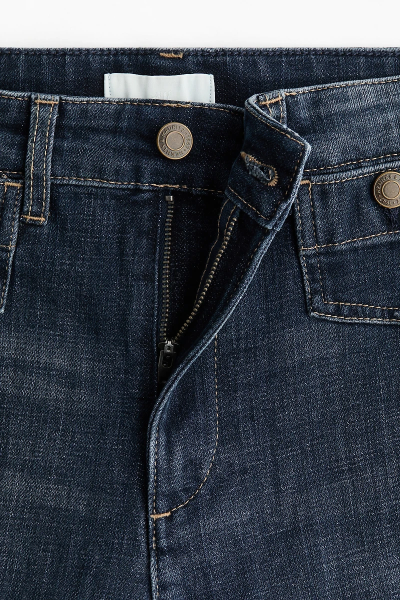 Wide High Waist Ankle Jeans