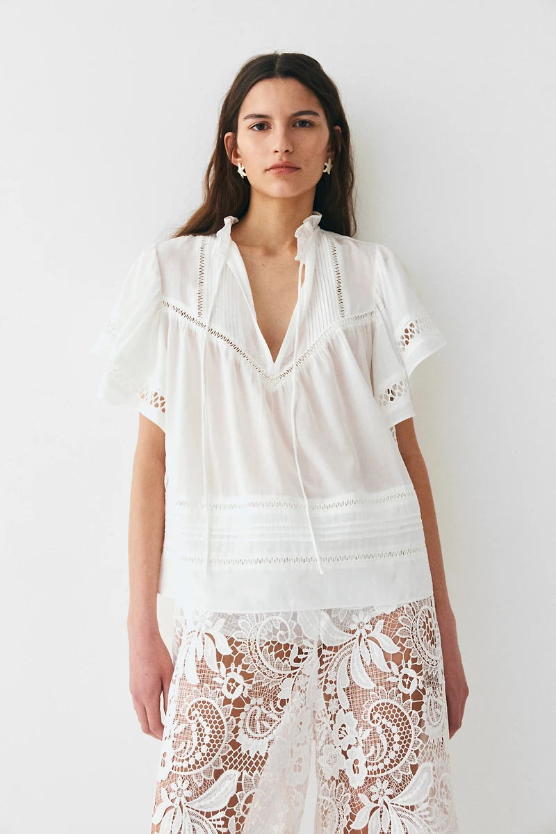 Tie-Neck Blouse