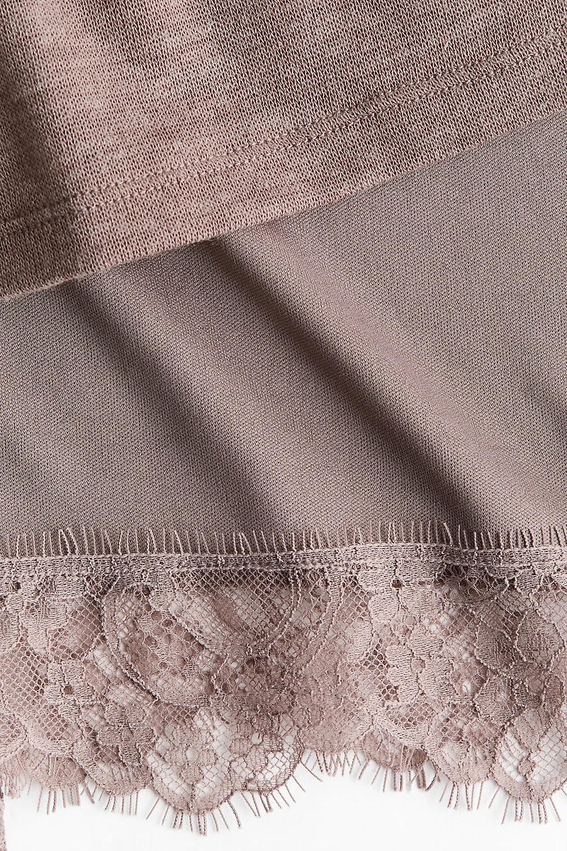 Layered Lace-Trimmed Top