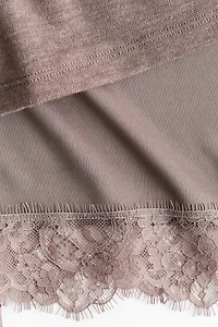 Layered Lace-Trimmed Top