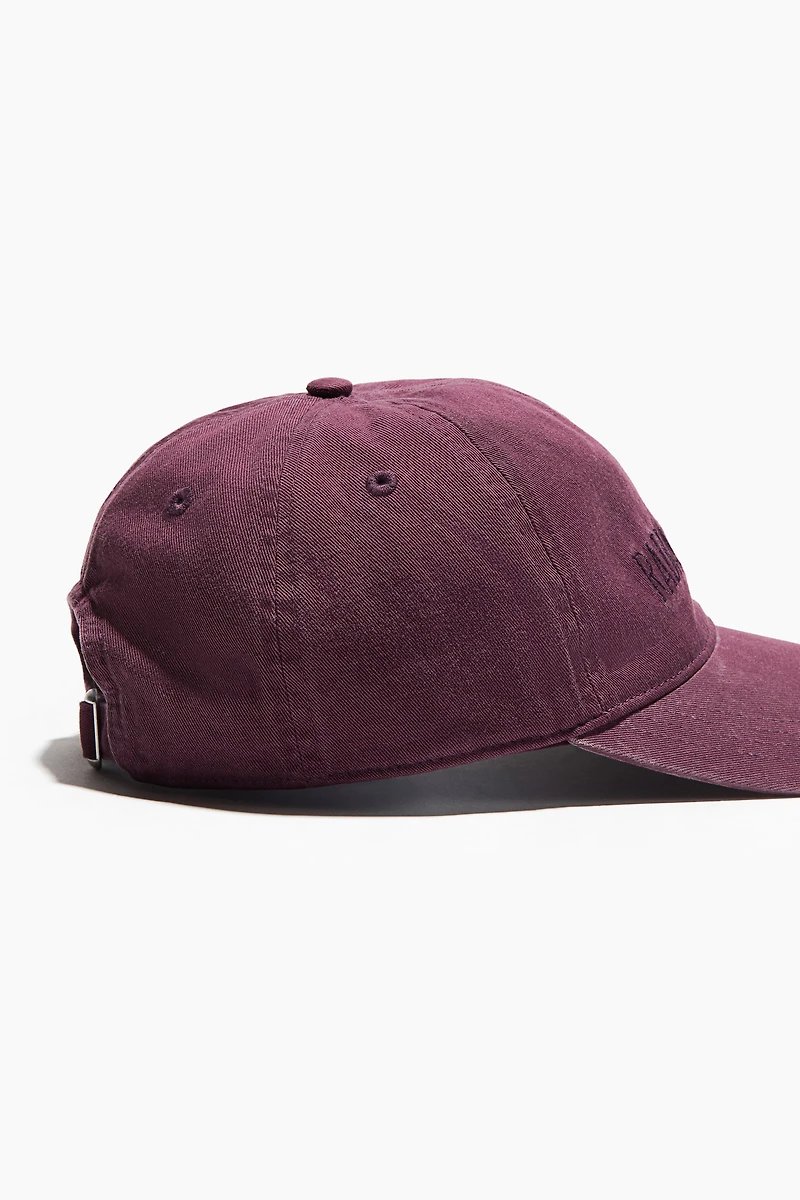 Cotton Twill Cap with Motif