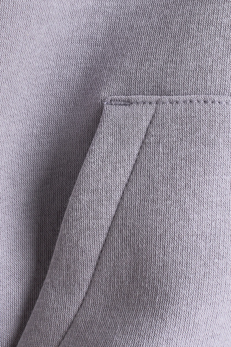 Oversized Brushed-Inside Hooded Jacket