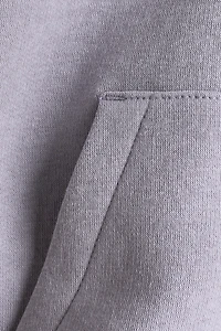 Oversized Brushed-Inside Hooded Jacket