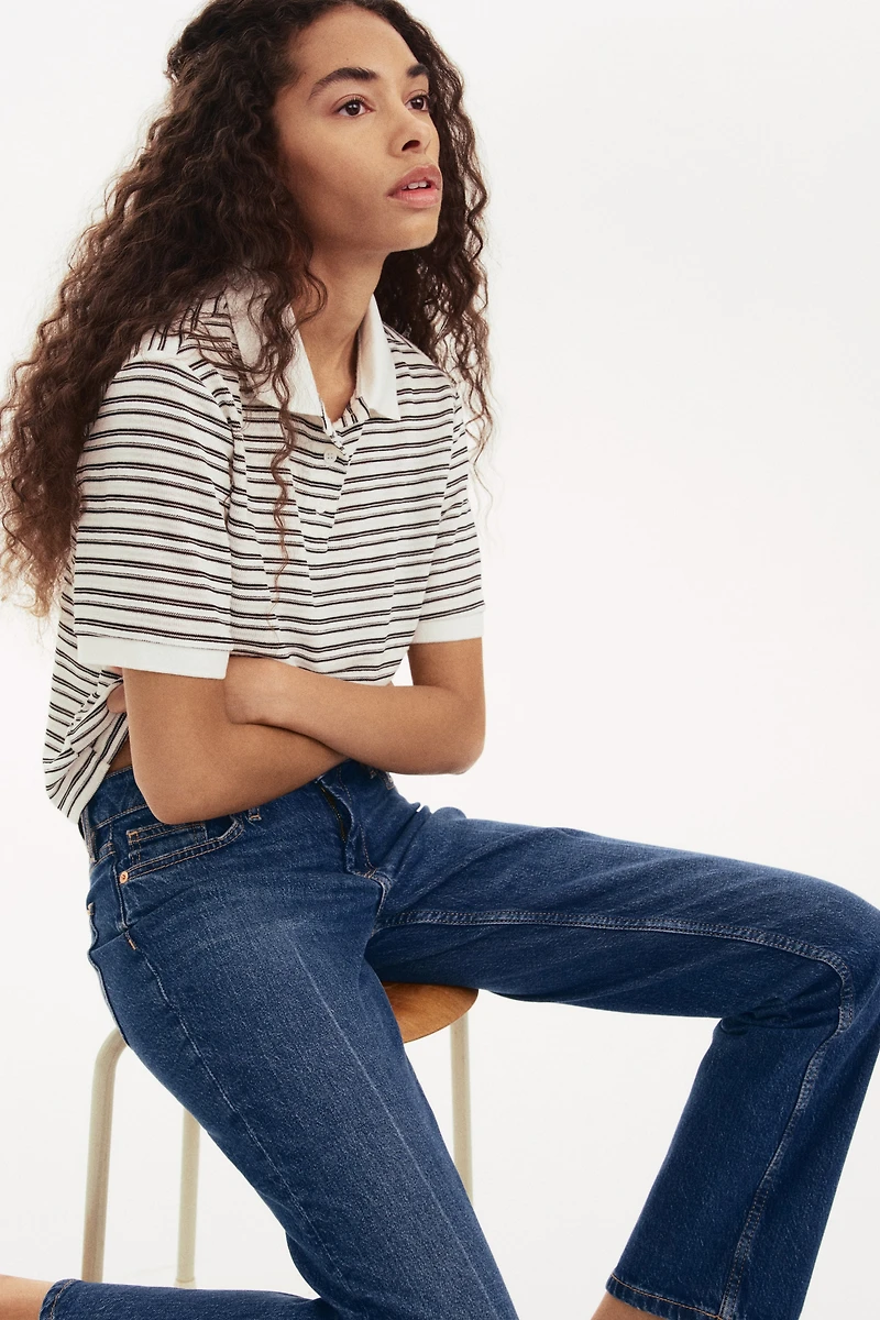 Polo en fin tricot