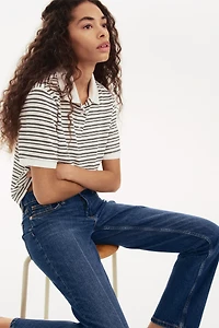 Polo en fin tricot