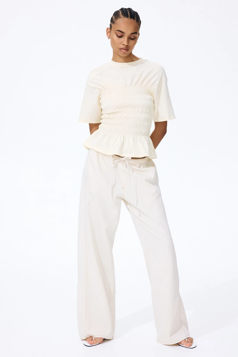 Pantalon à cordon en denim