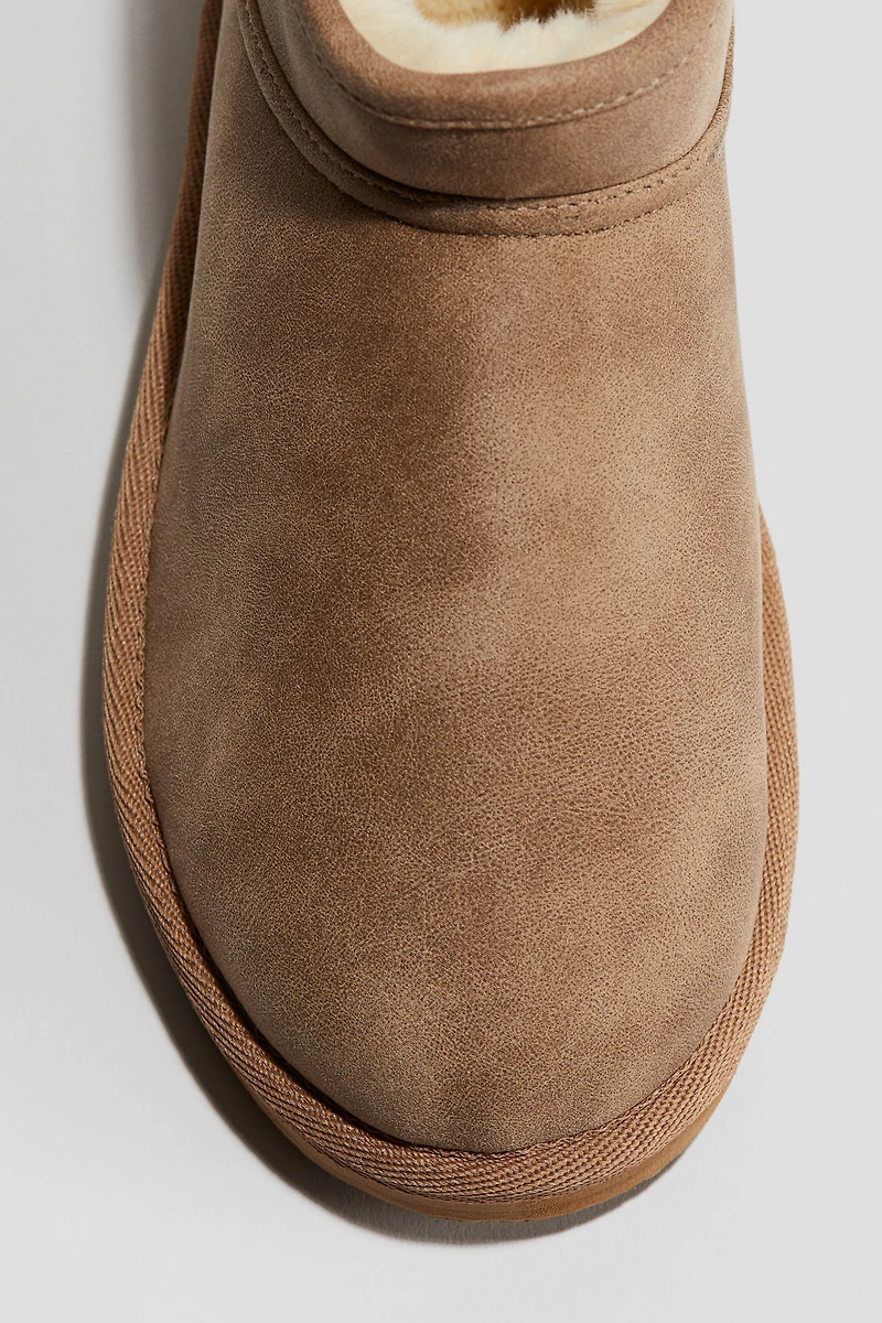 Bottines chaudement doublées