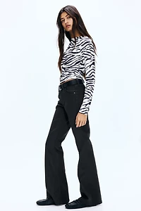 Jean évasé taille basse