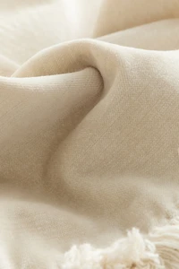 Velvet Cushion Cover with Fringe