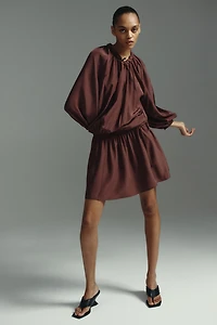 Braided-Detail Tunic Dress