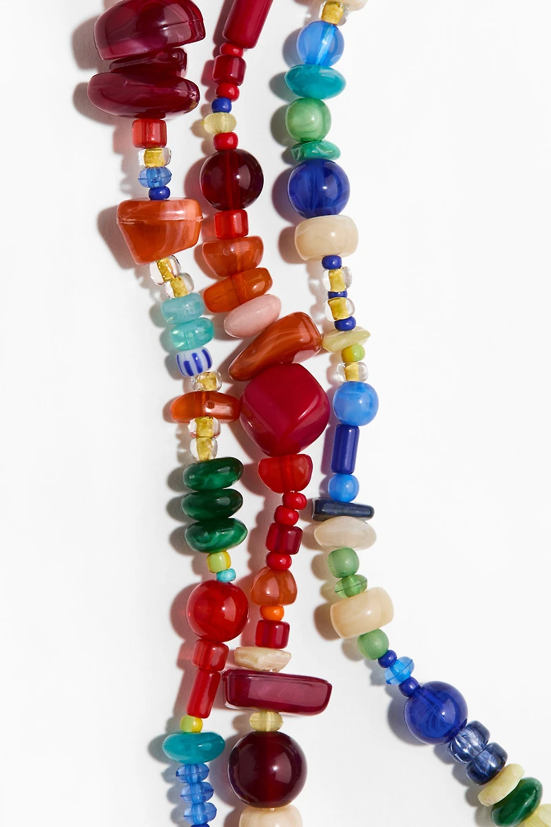 Triple-Strand Beaded Necklace