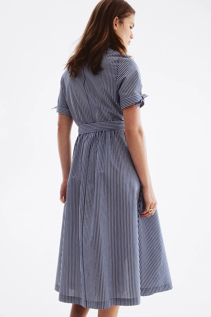 Short-Sleeved Shirt Dress