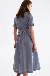 Short-Sleeved Shirt Dress