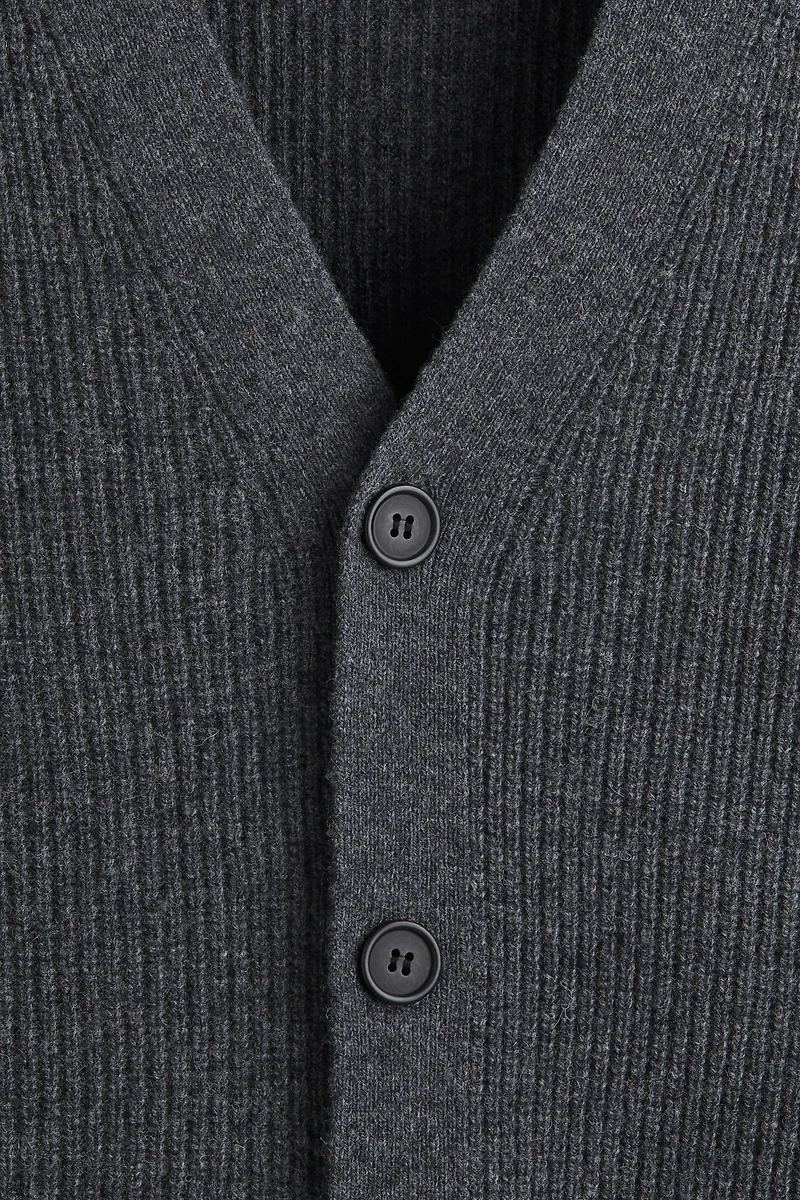 Regular-Fit Wool Cardigan