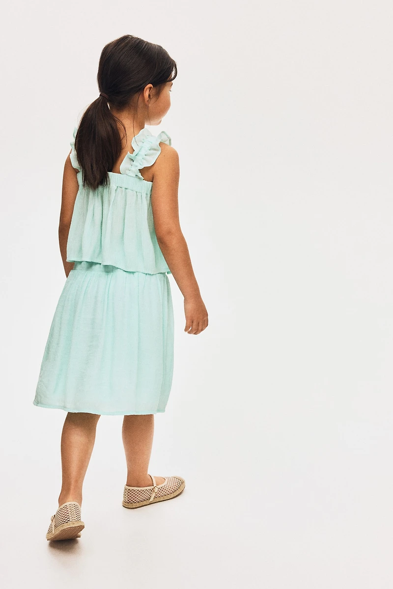 Crinkled Chiffon Skirt