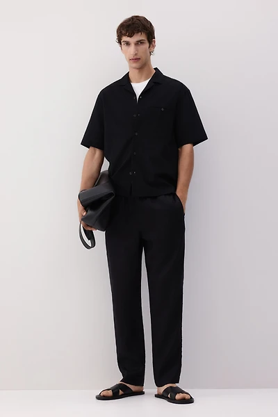 Regular-Fit Linen Pants