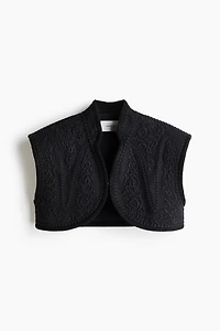 Linen-Blend Bolero