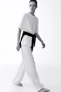 Pantalon en lin mélangé