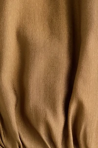 Twist-Detail Bubble-Hem Top