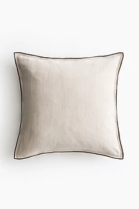 Housse de coussin en lin mélangé