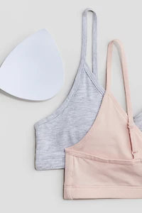 2-Pack Padded Short Tops