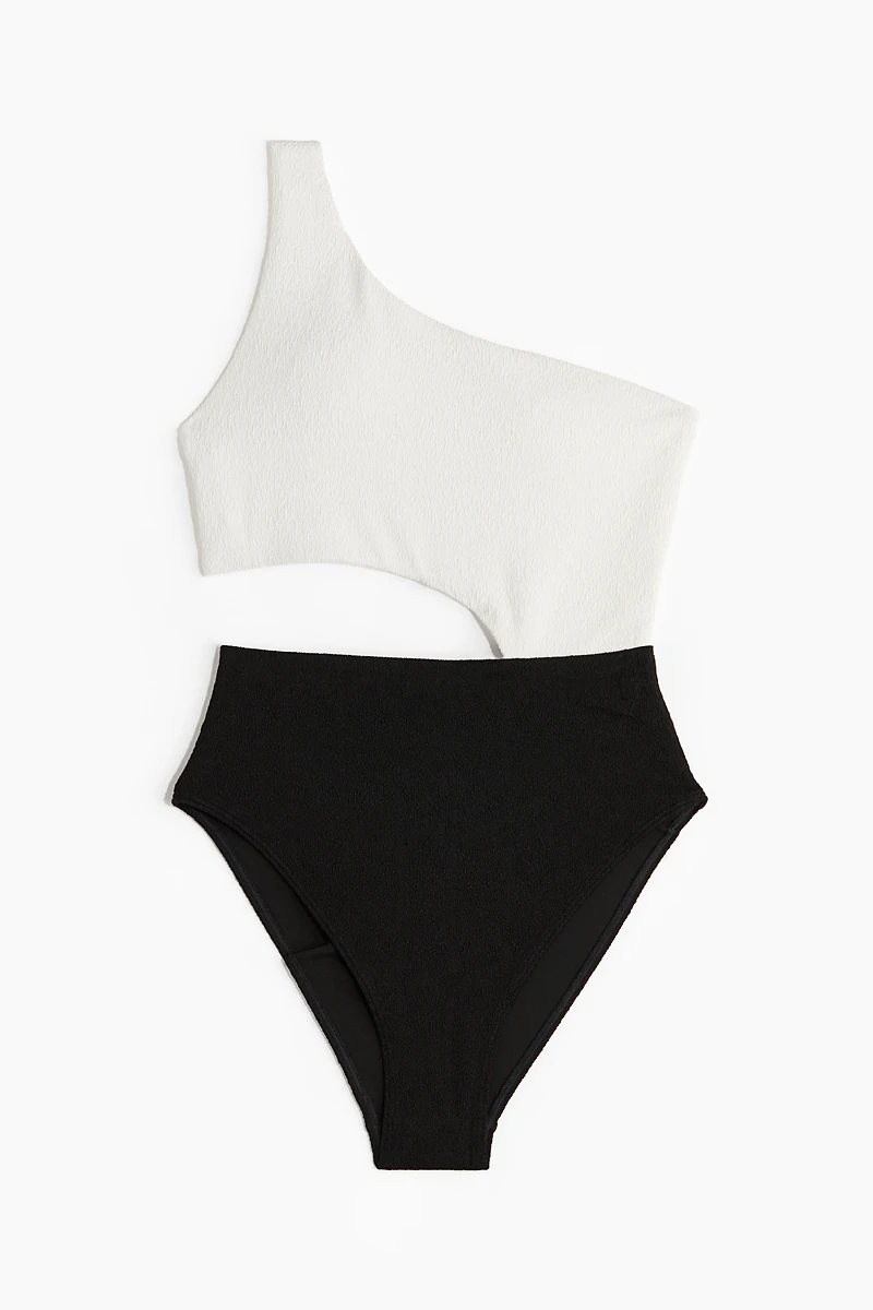 Padded-Cup High-Leg Swimsuit