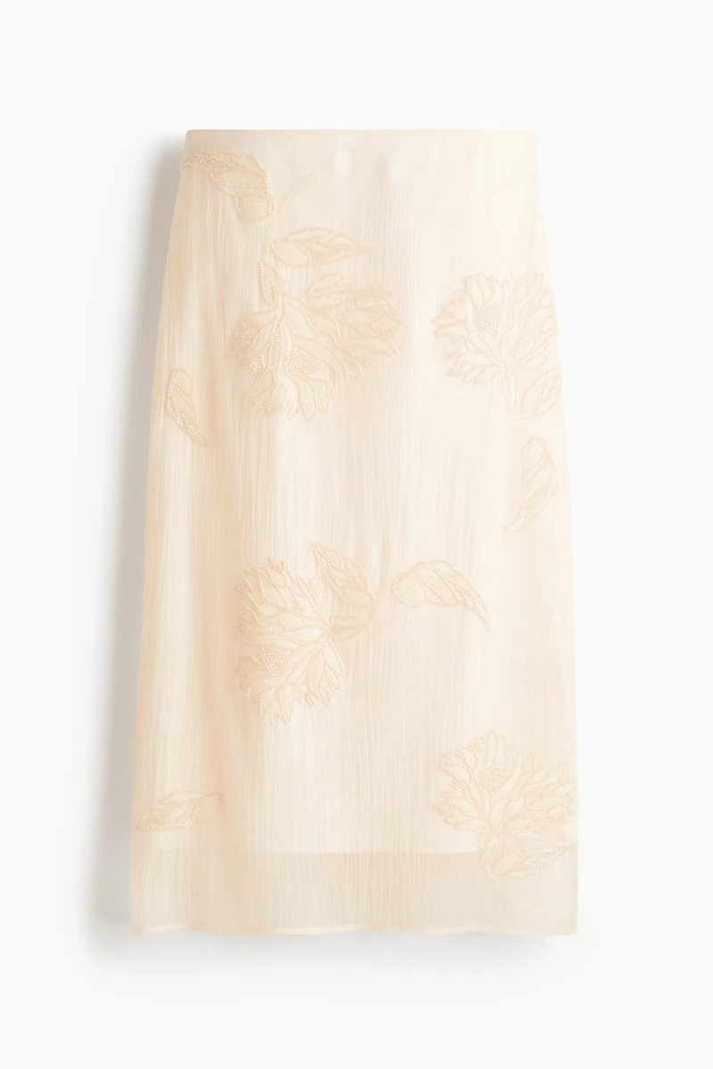 Bead-Embroidered Skirt