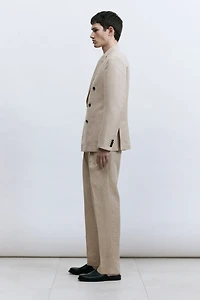 Regular Fit Wool-Blend Suit Pants