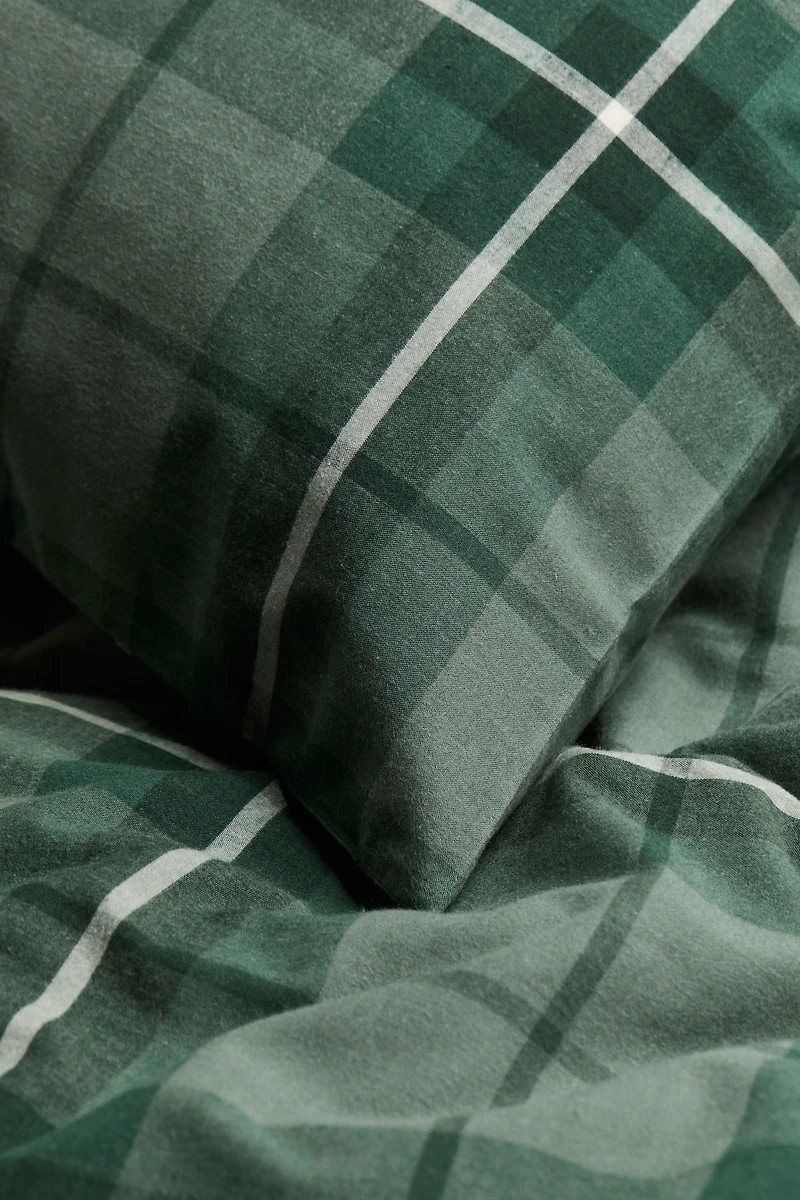 Twin Flannel Duvet Cover Set