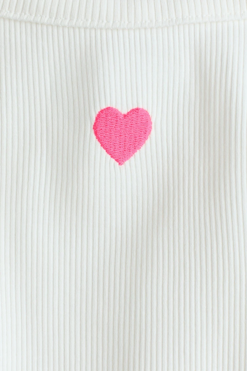 Embroidered-Detail Tank Top