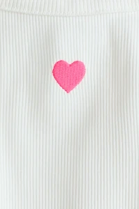 Embroidered-Detail Tank Top