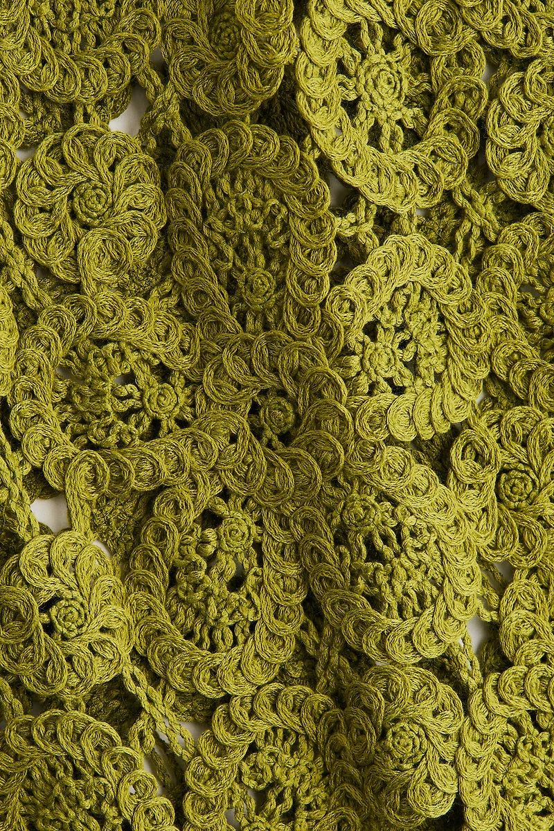 Crochet-Look Mini Dress