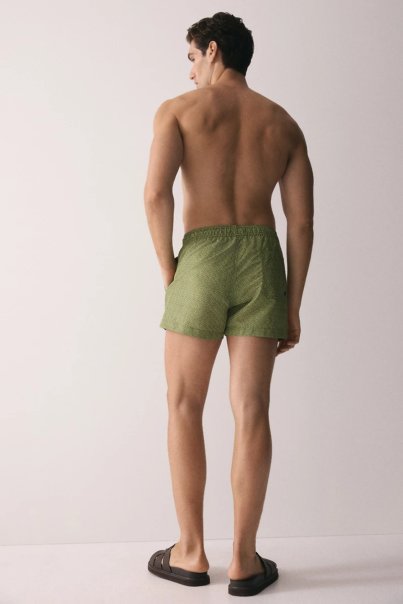 Patterned Swim Shorts
