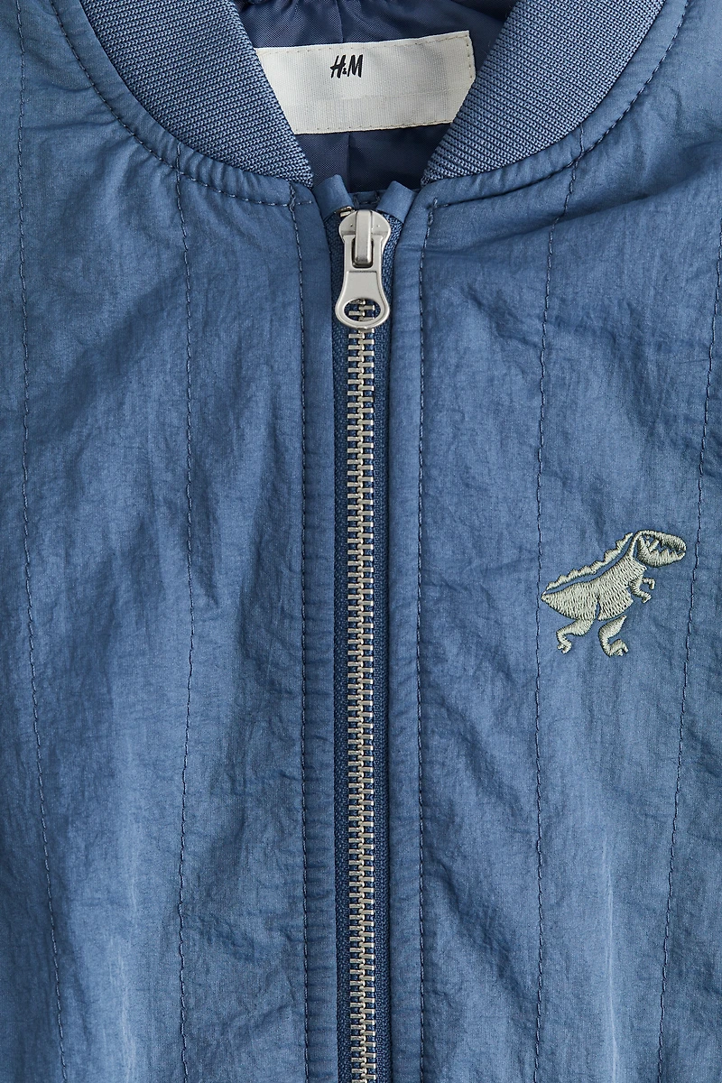 Quilted Bomber Jacket