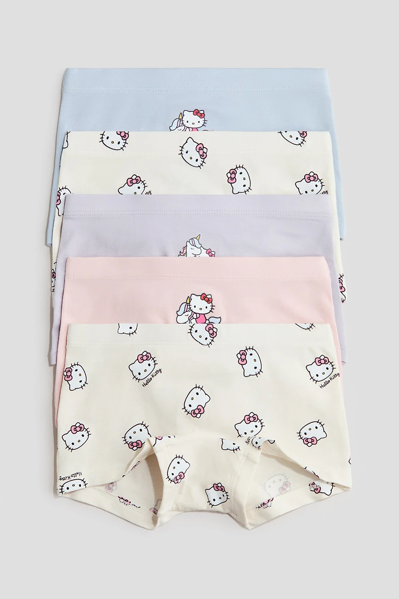 5-Pack Printed Cotton Boxer Briefs