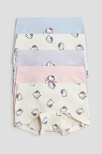 5-Pack Printed Cotton Boxer Briefs