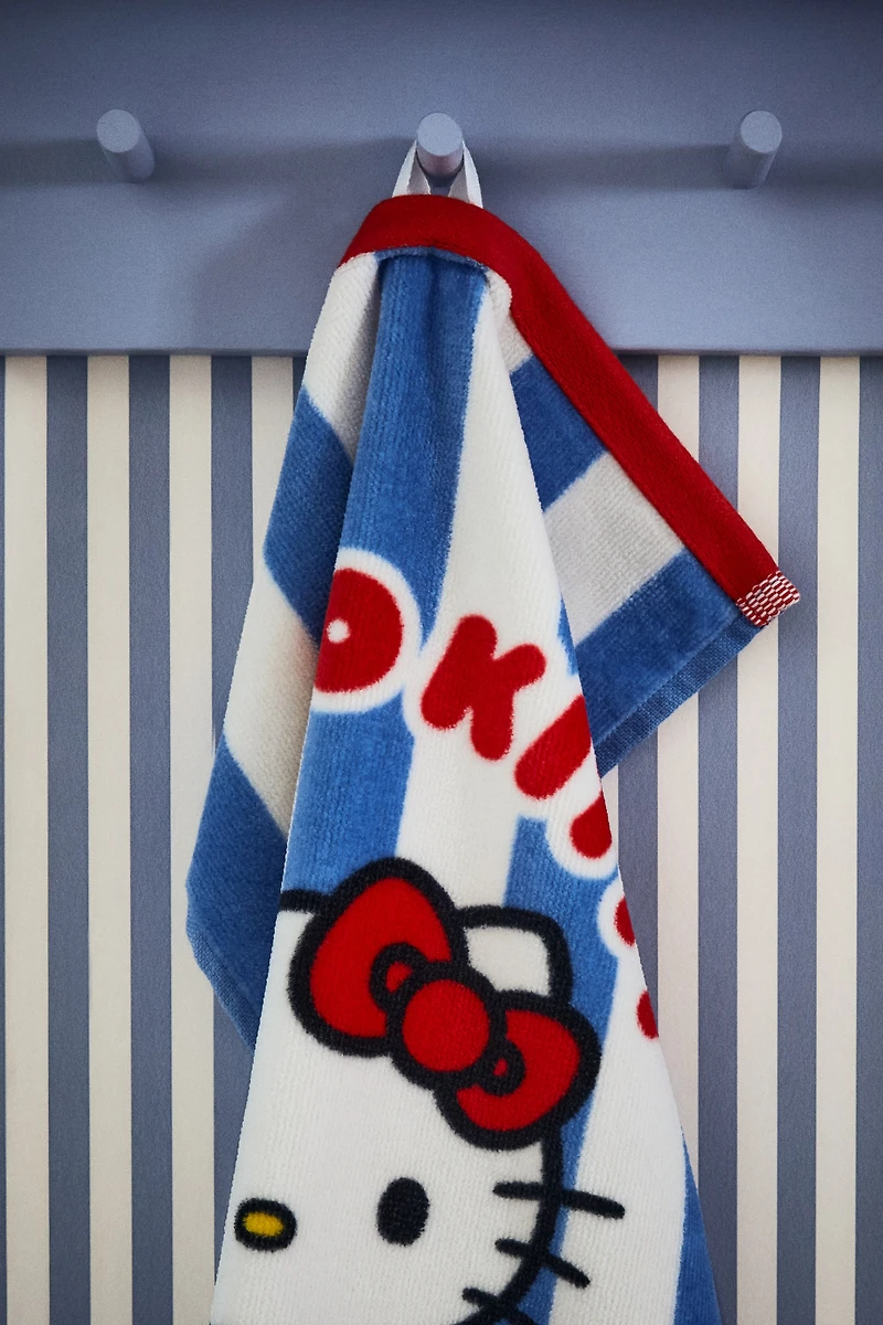 Terry Guest Towel with Printed Motif