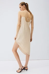 Asymmetric Satin Dress