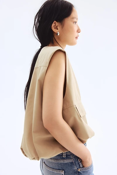 Bubble-Hem Vest