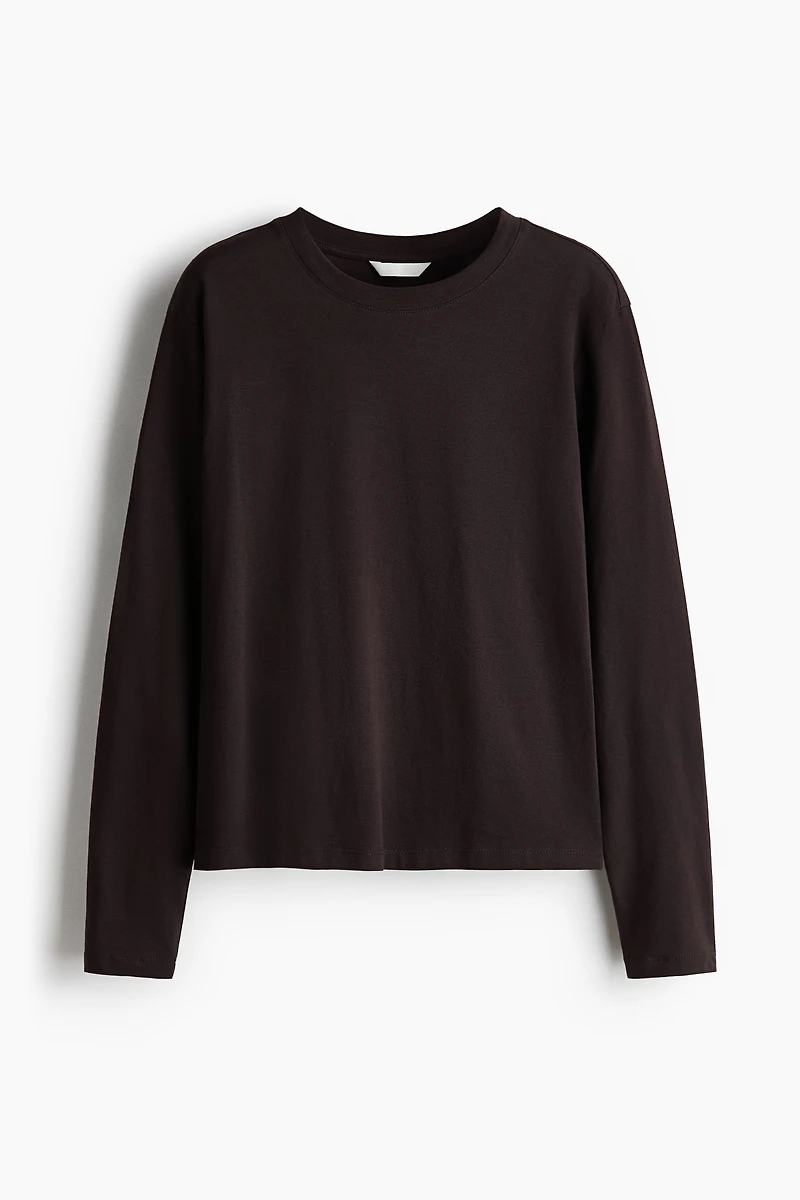 Long-Sleeved Cotton Top