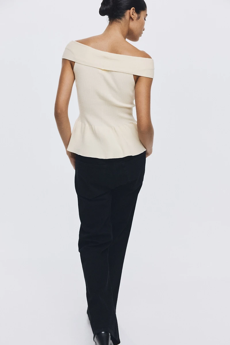 Bow-Detail Off-the-Shoulder Top