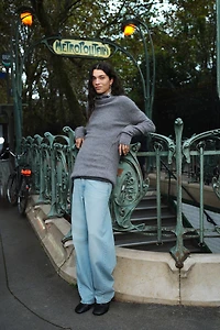 Jean coupe tonneau régulière